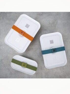 ZWILLING Vacuum Lunch Box, Medium, Fresh & Save, Plastic, White-Grey